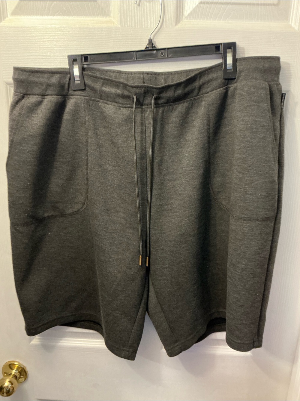 Men's Charcoal Gray Drawstring Sweat Shorts